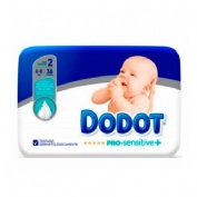 Pañal infantil - dodot pro sensitive (talla  2 4-8 kg 36 unidades)