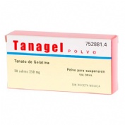 TANAGEL 250 mg POLVO PARA SUSPENSION ORAL , 20 sobres